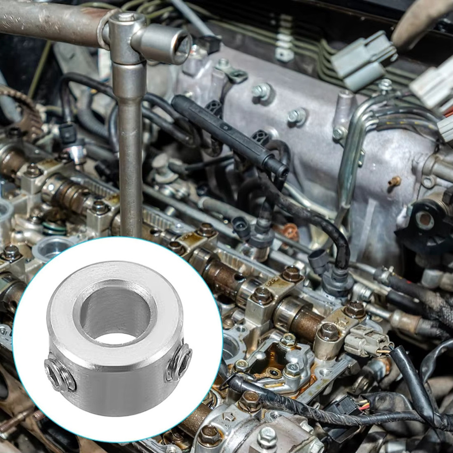 GooBetter Klemmwellenkragen aus Edelstahl 304 in Silber mit Schaftkragen und Begrenzungsring - Bild 2