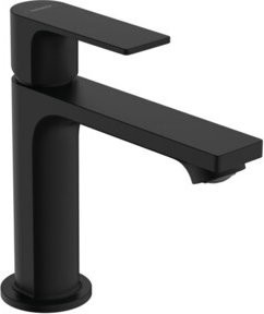 Hansgrohe Waschtisch-Einhebelmischer Rebris E 110 mit Zugstangen-Ablaufgarnitur in Mattschwarz - Bild 1