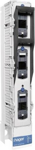 Hager LVSR3TP Sicherungs-Lastschaltleiste NH3 185mm 3polig mit interner Kopplung und Lasttrennschaltermodul 630A 690V - Bild 1