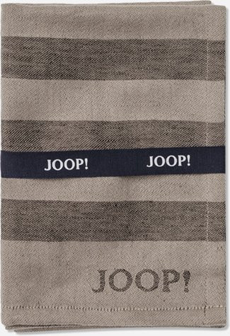 2er Set Geschirrtücher JOOP! CUISINE STRIPES in Graphit/Grau mit Streifenmuster und Frottee-Anteil - Bild 1