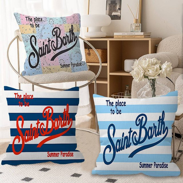 Saint Fashion Barth Lucky Dragon Kissenbezug in Blau, quadratisch, B/T/H: 30 x 30 x 30 cm - Bild 1