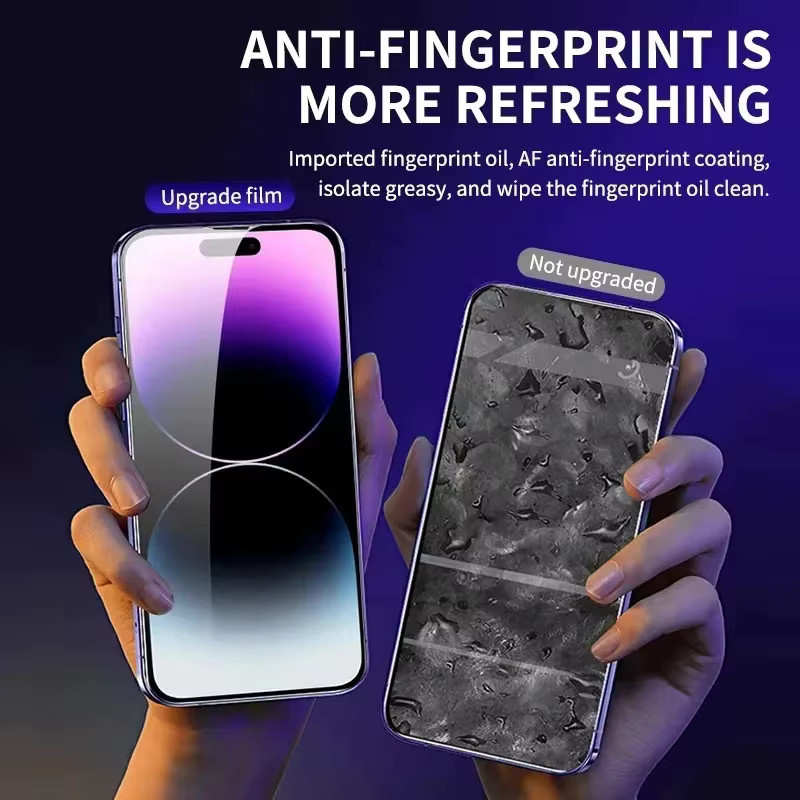 TAOYUNXI Anti-Spy Sichtschutz Displayschutzfolie für iPhone 11 bis iPhone 18 Pro Max, transparent - Bild 3