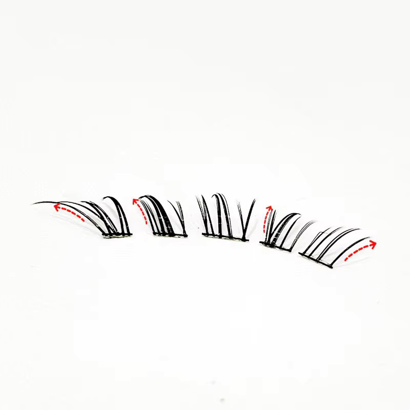 Mixiaohe Deer Cluster Lashes, C Curl, Wiederverwendbar - Bild 5