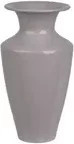 DECORIS Vase aus Metall in Purple und Grey, modern und rund, Durchmesser: 12 cm, Höhe: 23 cm - Bild 1