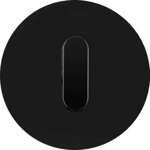 Hager Abdeckungsplatte aus Glas in Schwarz WTD9131GB - Bild 1