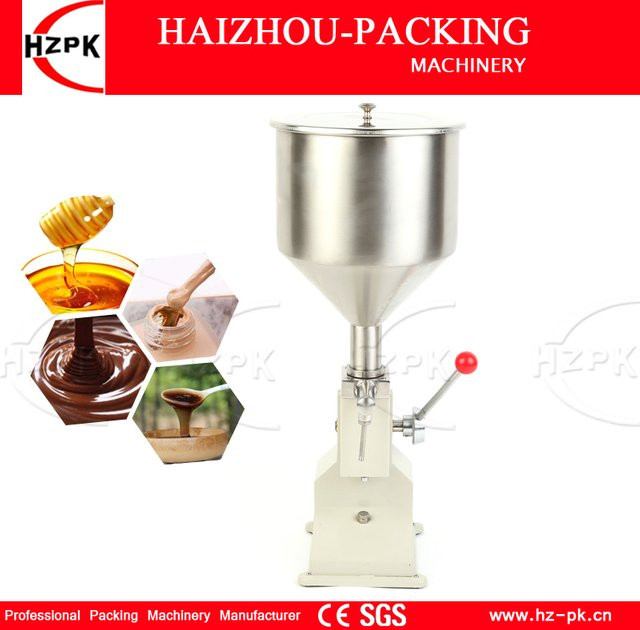 HZPK Manuelle Abfüllmaschine in Silber für Paste und Flüssigkeiten, Füllmenge 5–50 ml - Bild 1