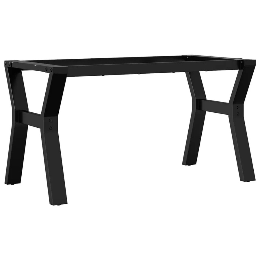 vidaXL Couchtisch-Gestell in Y-Form aus pulverbeschichtetem Stahl in Schwarz, B/T/H: 80 x 40 x 43 cm - Bild 2
