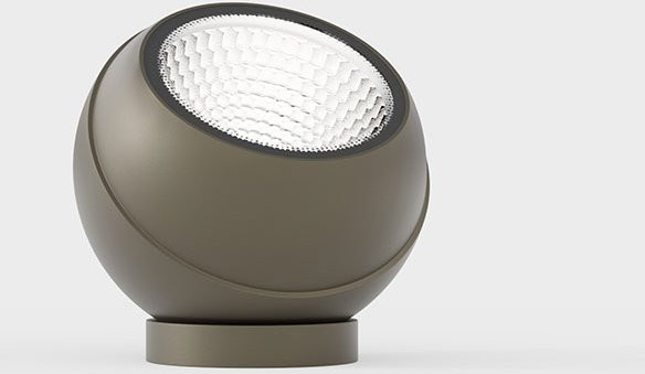 IP44.DE Shot LED-Bodenstrahler Ring Braun mit 4 W Warmweiß (2700K) - Bild 1