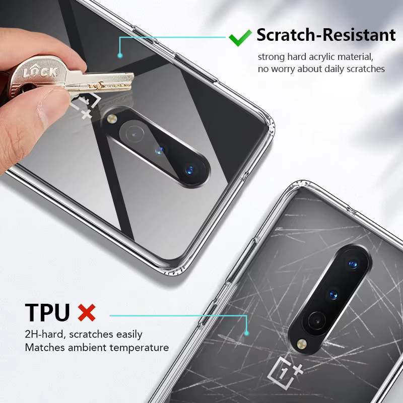 Stoßfeste Silikon Schutzhülle für OnePlus in Transparent - Bild 2