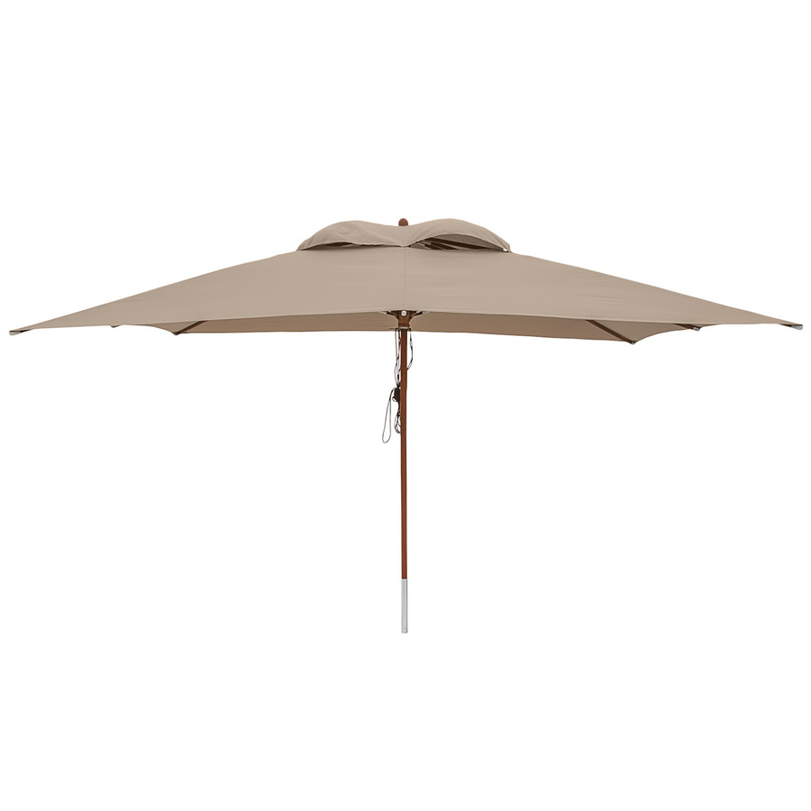 anndora Sonnenschirm eckig Macchiato Dark Natural mit Winddach und UV-Schutz UPF 50+ B/T: 400 x 300 cm - Bild 1