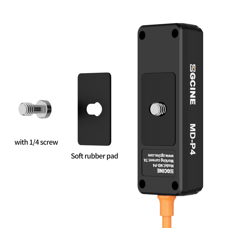 Drehbarer D-Tap-Splitterkabel 180 Grad mit 1 D-Tap-Stecker auf 4 D-Tap-Buchsen als D-Tap Power Hub für V-Mount-Akkus - Bild 5