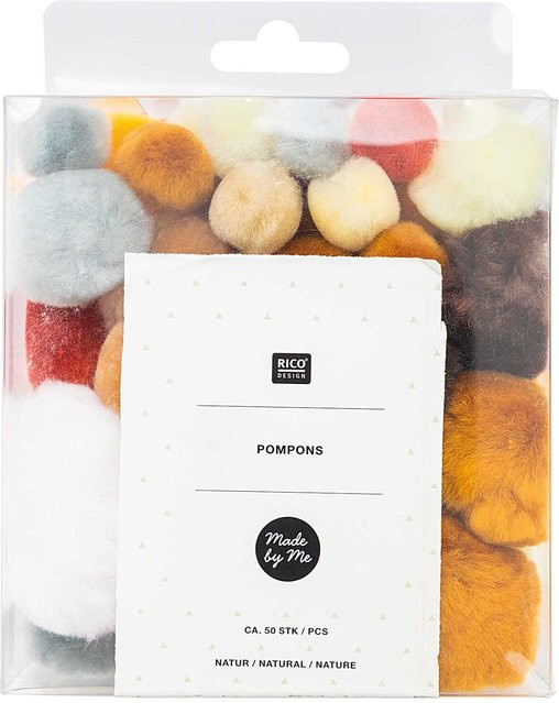 Rico Design Pompons Natur 50 Stück - Bild 1