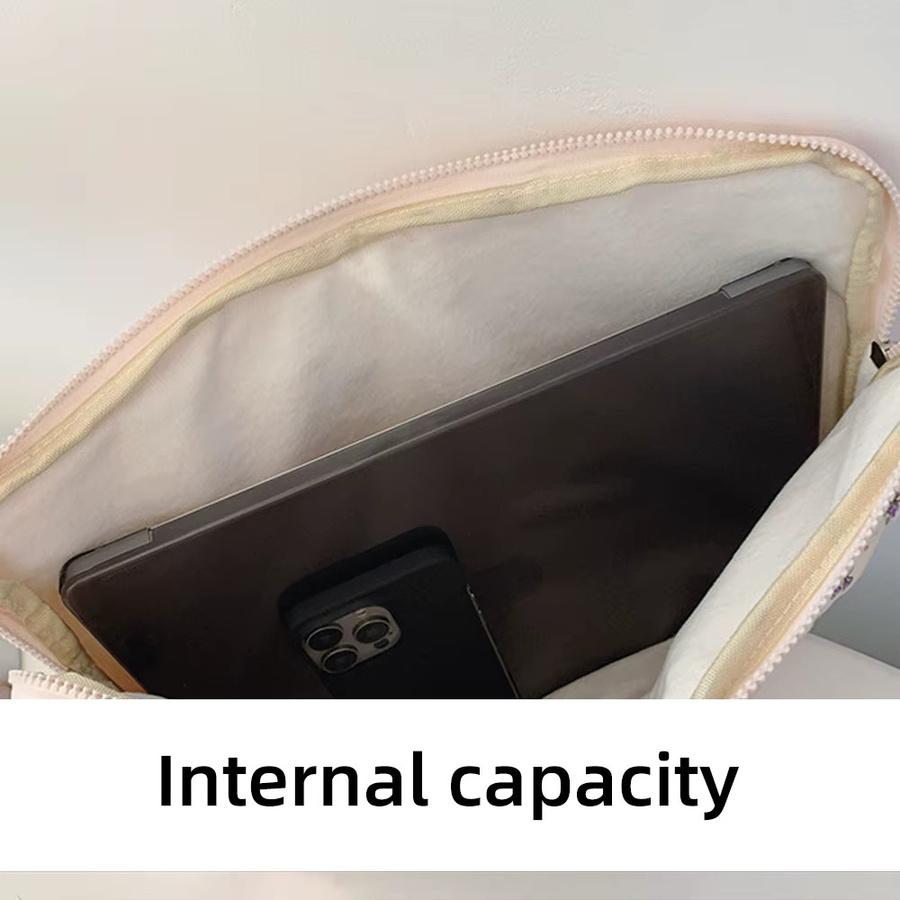 DANYCASE Tablet-Handtaschenhülle für 11-15 Zoll, stoßfeste Tasche für iPad Pro, Samsung, Huawei und Lenovo, Farbe: Lila - Bild 3