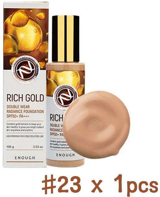 Genug Premium Rich Gold Double Wear Radiance Foundation, 100 ml, Natürliches Beige - Bild 1
