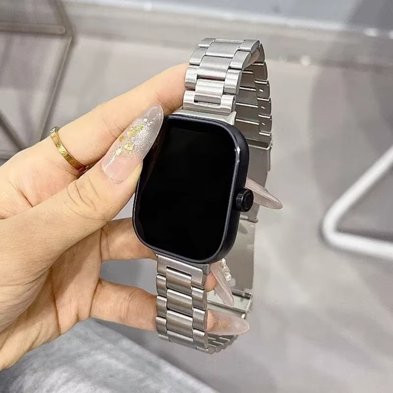 Xiaomi Uhrenarmband Edelstahl, silver, Xiaomi Mi Band 8 Pro, Redmi Watch 4 - Bild 1
