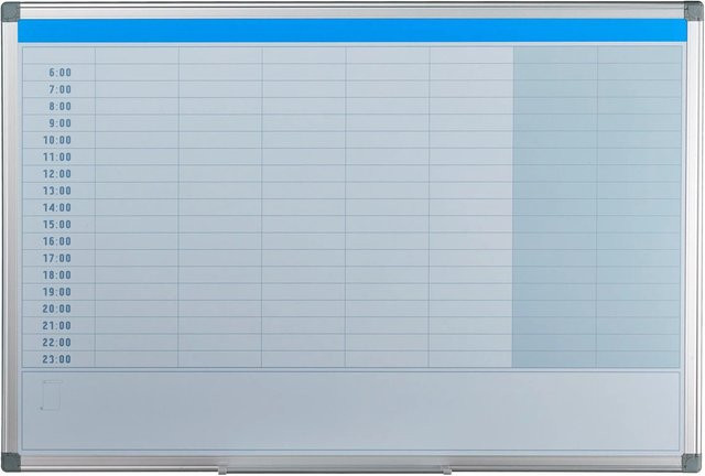 Magnetisches Relaxdays Whiteboard aus Eisen in Weiß, B/H: 90 x 60 cm - Bild 1