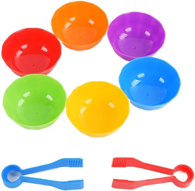 MYJCK Kinder Klassifizierung Tassen Zählen und Sortieren Spielzeug Set, Kunststoff, Bunt / Mehrfarbig - Bild 1