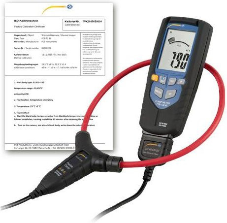 PCE Instruments PCE-CM 40-ICA Digitales Hand-Multimeter in Schwarz, ISO kalibriert, CAT III 1000 V, CAT IV 600V - Bild 1