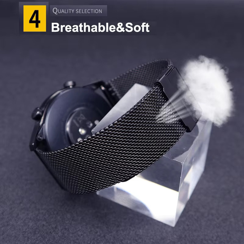 Uhrenarmband Edelstahl, 18 mm, 22 mm, Garmin Venu 3S, Venu 3, Unisex - Bild 2