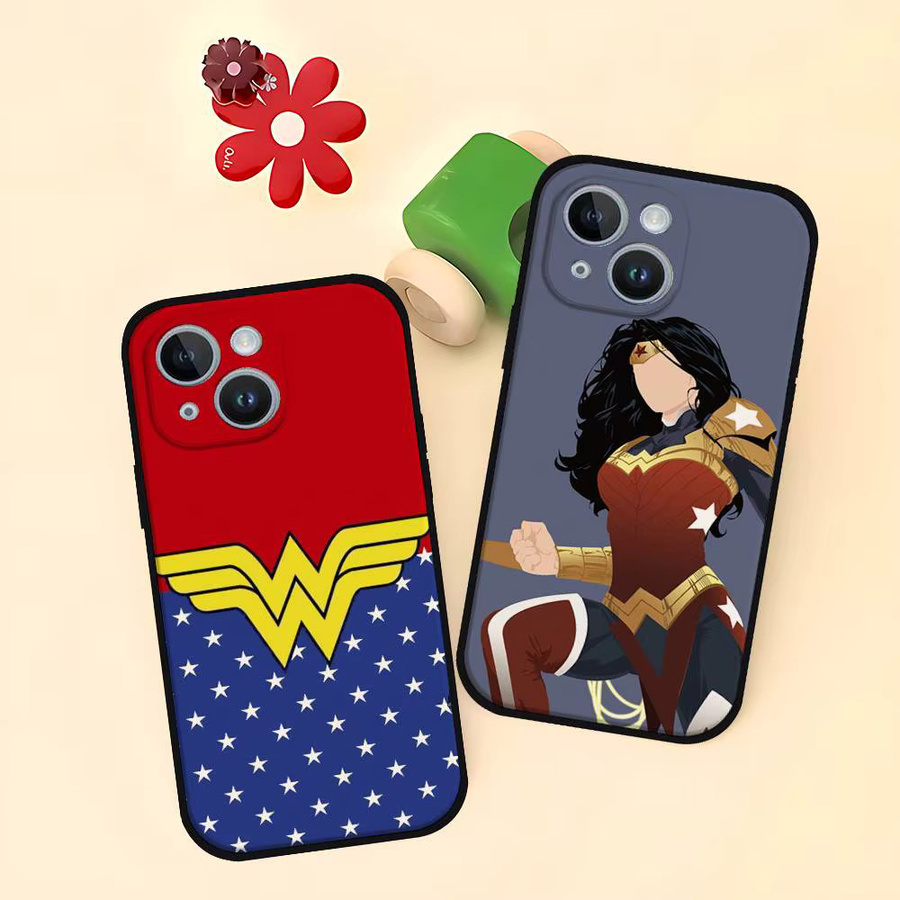 Mesuca Wonder Woman Handyhülle in Schwarz passend für iPhone 17, 16, 15, 14, 13, 11 Pro Max, Plus, X, XR, XS Max und 13 Mini - Bild 4