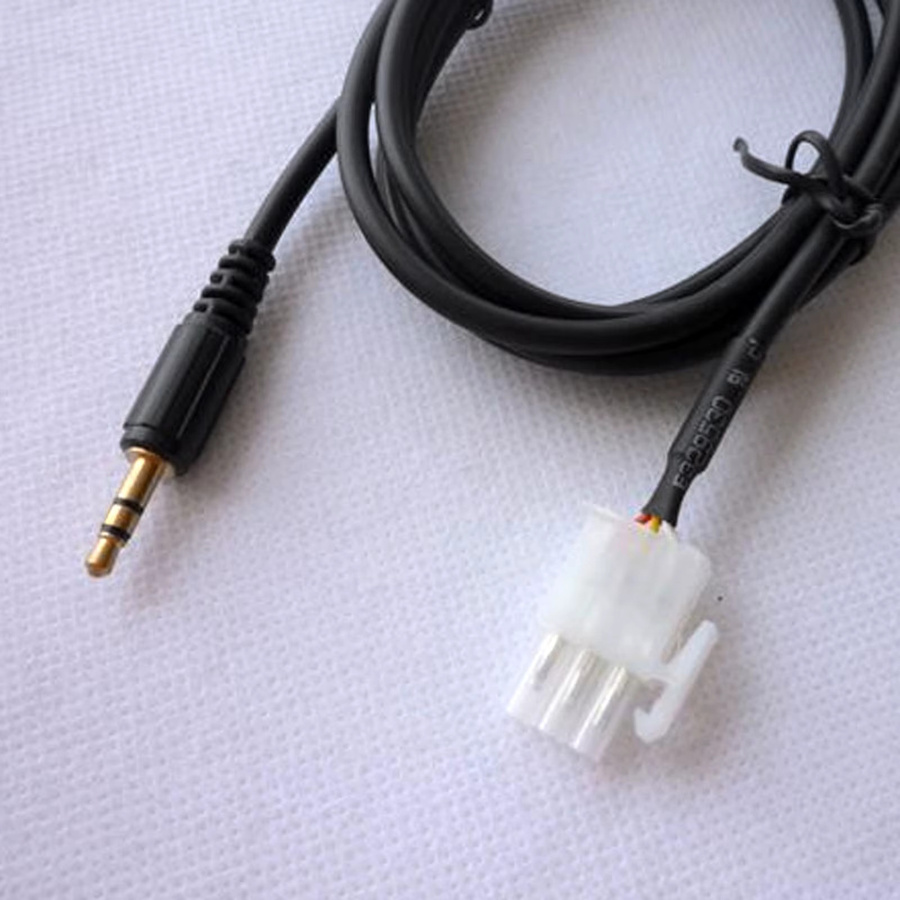 Perfeclan Auto-MP3-Player-Adapter mit 3,5 mm AUX-Kabel in Schwarz, Länge: 1,5 m, für Honda GL1800 Goldwing - Bild 3