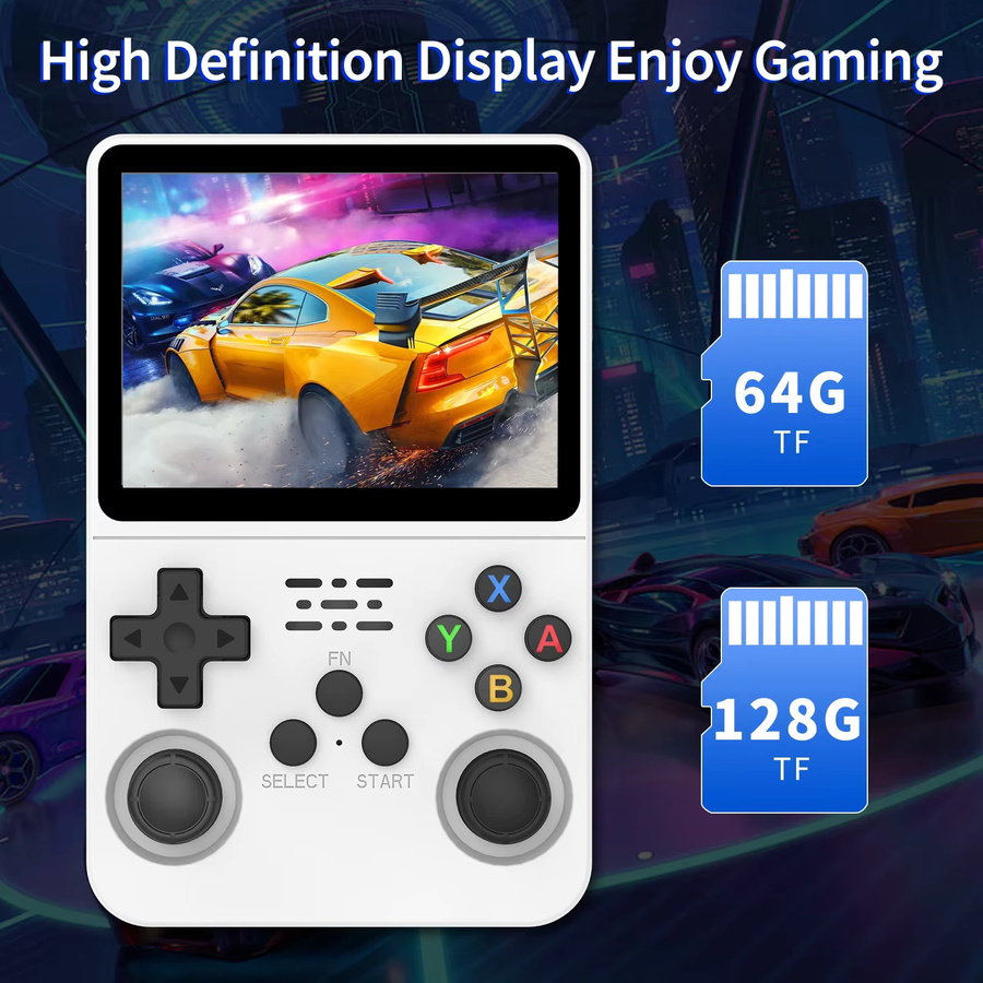 AISLPC R36S Retro Handheld Videospielkonsole in Rot mit 3,5 Zoll IPS Bildschirm und 64 GB Speicher - Bild 2