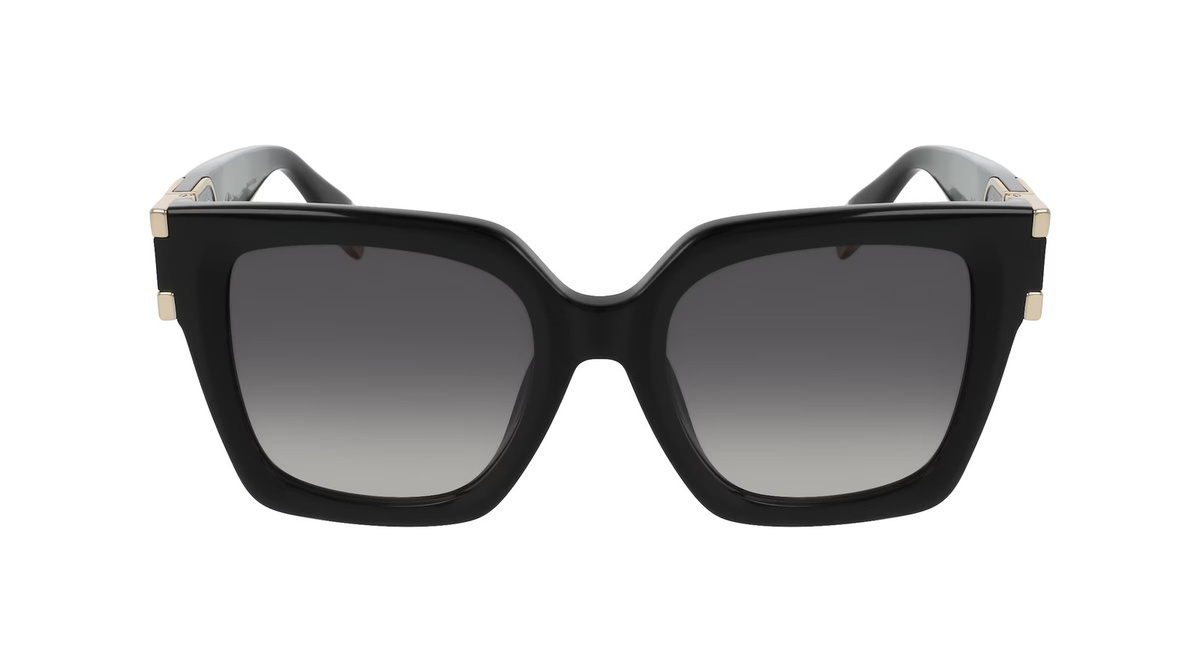 Furla SFU878 Sonnenbrille, Vollrand, quadratisch, Kunststoff, schwarz, Damen - Bild 1