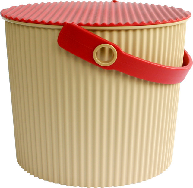 Hachiman Omnioutil Eimer Garten Beige/Rot 8 Liter - Bild 1