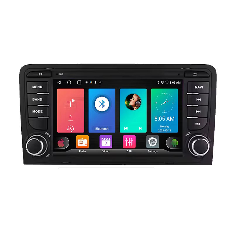 FengShiDa Android Auto Radio mit GPS und CarPlay für Audi A3 8P 2003-2012, RS3 Sportback 2011-2012 und S3 8P 2006-2012 in Schwarz - Bild 6