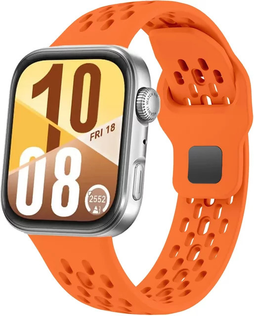 Huawei Uhrenarmband Silikon, orange, Huawei Watch Fit 4/Fit 3/Fit 4 Pro - Bild 1