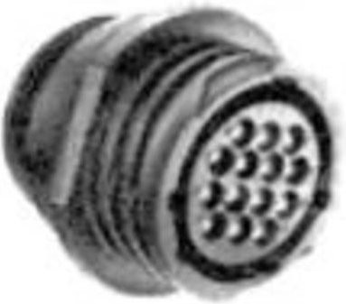 TE Connectivity 182919-1 Rundstecker Buchse CPC Serie, gerade, grau, Kunststoff - Bild 1