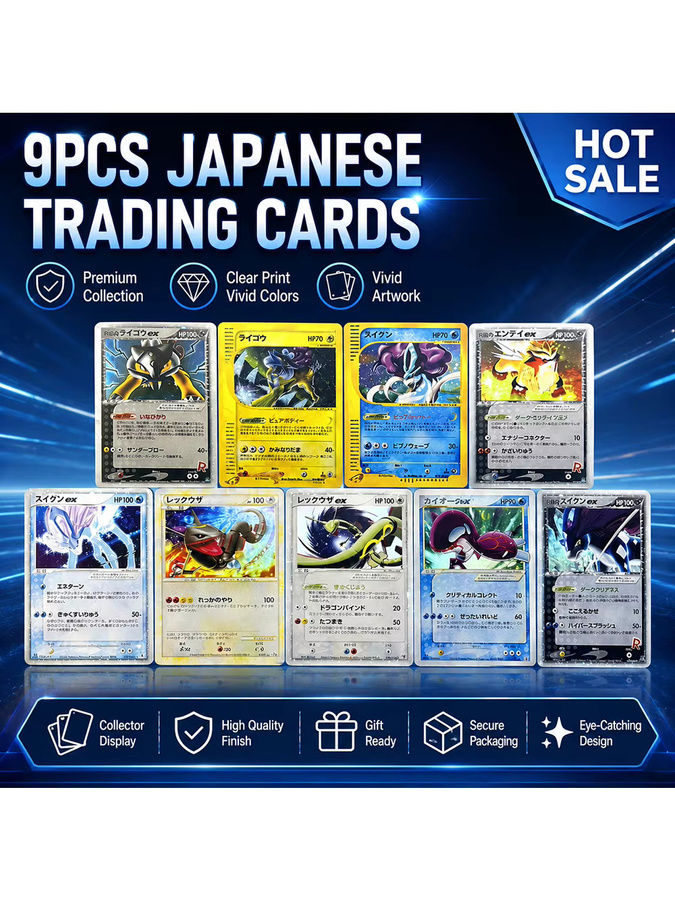 Keeppley Pokémon Sammelkartenset, 9-teiliges Set - Bild 4