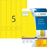 HERMA Ordnerrückenetiketten Universal in Weiß und Gelb aus Papier - Bild 1