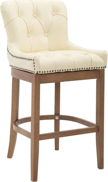 CLP Barhocker Lakewood Echtleder Antik-Hell Creme - Bild 1