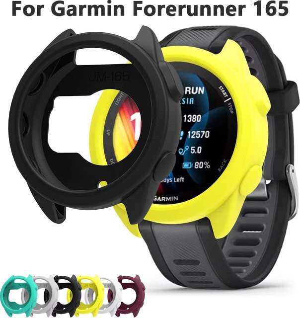 Uhrengehäuse Schutzhülle für Garmin Forerunner 165, Silikon, Unisex - Bild 1