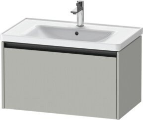 Duravit Waschtischunterschrank Ketho.2 in Betongrau, wandhängend mit 1 Auszug, B/T: 78,4 x 45,5 cm - Bild 1