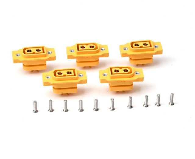 Amass XT60NE-F Vergoldeter Batterie Stecker Gelb für RC FPV Drohnen Flugzeuge und Boote - Bild 1