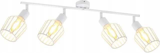 NETTLIFE Deckenleuchte aus Metall in Weiß, modern und verstellbar, Länge: 75 cm - Bild 1