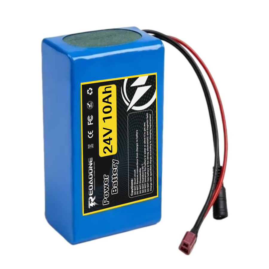 Aleaivy 18650 Lithium-Akkupack 7S3P 24V 10Ah mit integriertem BMS und Ladegerät 29,4V 2A in Blau für E-Bike und Elektroroller inklusive XT60-Adapter - Bild 3