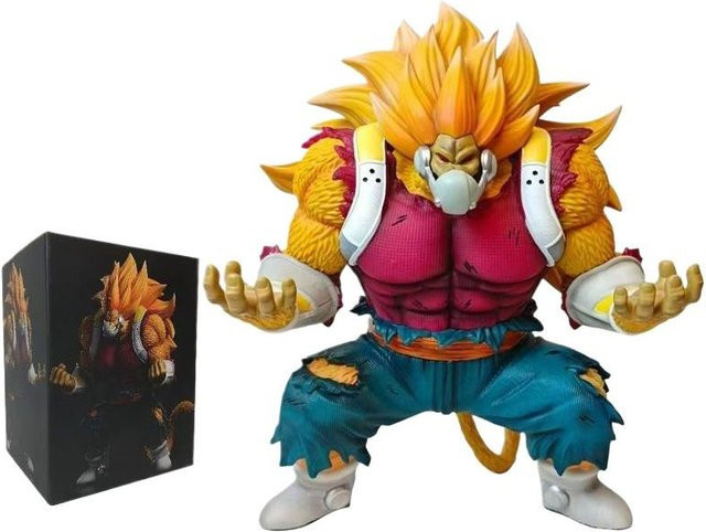 Yiran toy 1 Dragon Ball Z Saiyan Cumber Goldener Großer Affe Actionfigur mit abnehmbarer Maske 31cm - Bild 1