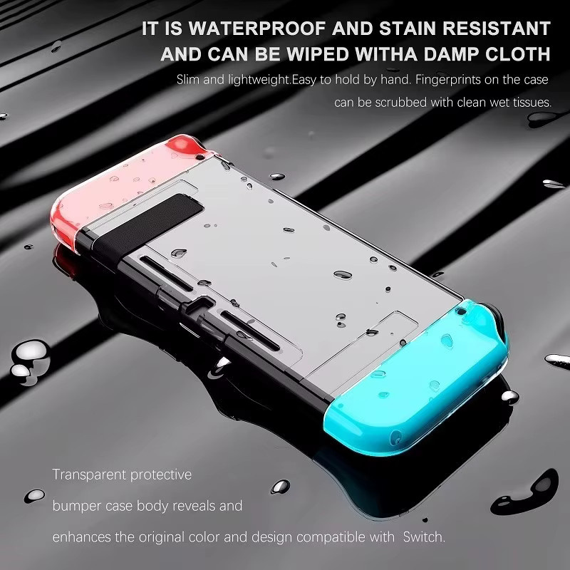 Transparente 3-in-1 TPU-Schutzhülle für deine Nintendo Switch Konsole - Bild 3