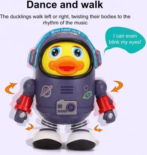 Bandai Fun Space Duck Dancing Astronaut, Spielzeug, mit Sound- und Lichtfunktion - Bild 1