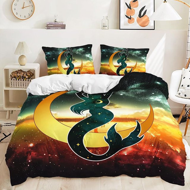 Lodestar Bettwäscheset Meerjungfrau Regenbogen aus Polyester, Mehrfarbig, B/H: 200 x 200 cm - Bild 1