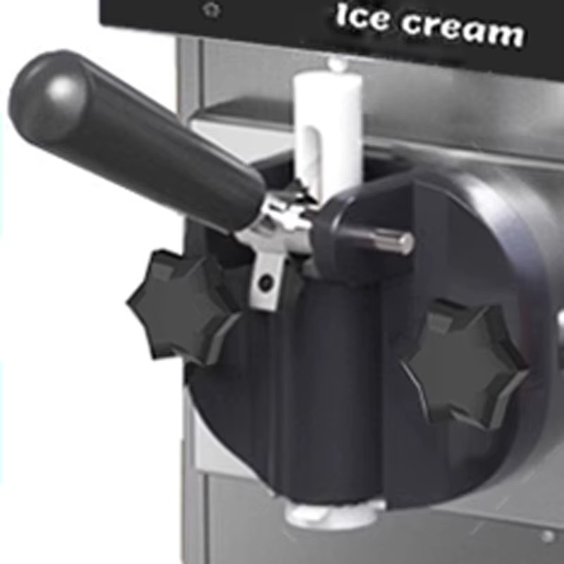 LZHZXY Kommerzielle Stand-Eismaschine in Orange aus Edelstahl für Eisbecher und Milchtee-Desserts - Bild 2