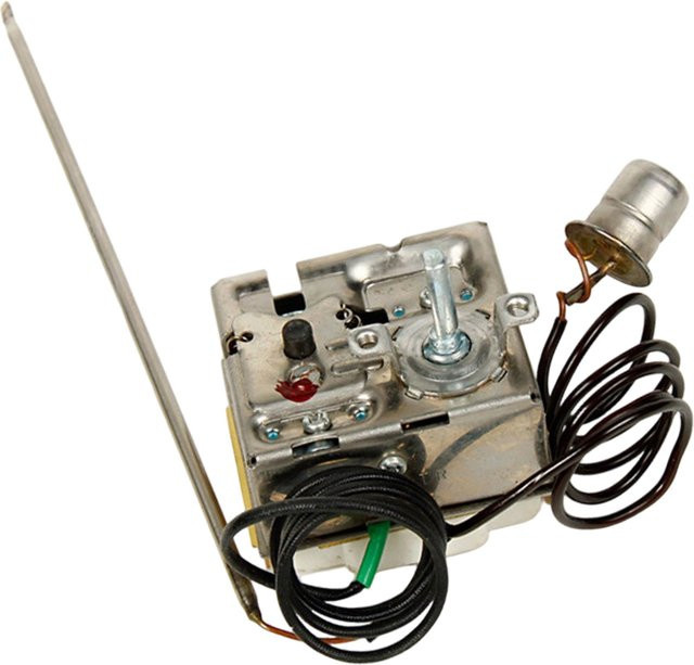 LEENKEA Thermostat WK-R36 in Silber mit zwei Temperatursensoren für 15 kW Heizlüfter, 0-40 °C und 140 °C, 16 A, 400 V - Bild 1