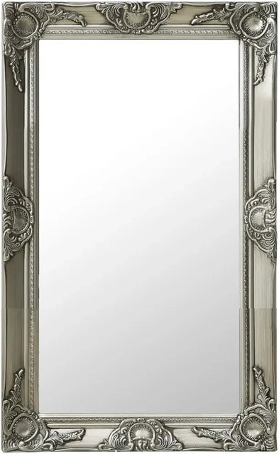vidaXL Wandspiegel im Barock-Stil in Silber, B: 50 cm, H: 80 cm - Bild 1