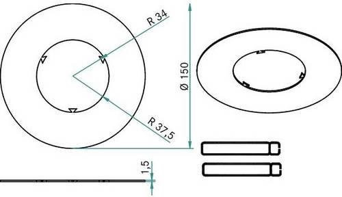Brumberg Reduzierring 81005150 in Nickel-Optik aus Metall - Bild 1