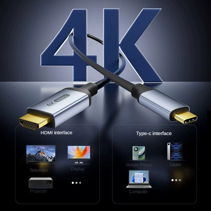 DIXSG USB-C auf HDMI Adapter für 4K HDTV mit 4K@30Hz und 4K@60Hz Unterstützung für MacBook, iPad und Air - Bild 3