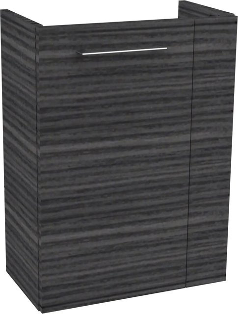 Fackelmann Waschbeckenunterschrank SBC Gäste Bad, Dark Oak, B/T/H: 44 x 24,3 x 60 cm - Bild 1
