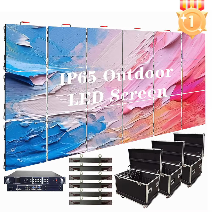 SZLIGHTALL Outdoor LED-Videowand P3.91 LED-Display, 24 Stück, Schwarz, B/H: 50 x 50 cm pro Panel - Bild 3